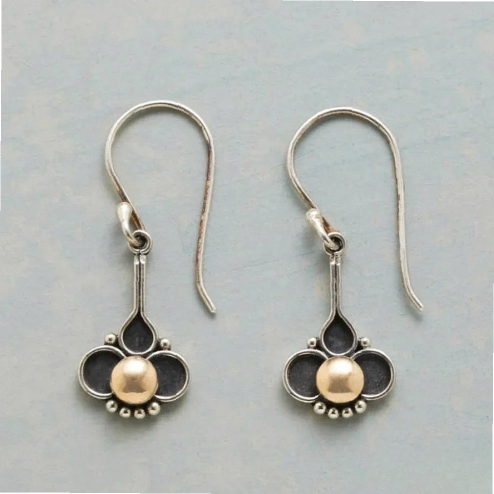 Bohemian Clover Pearl Earrings