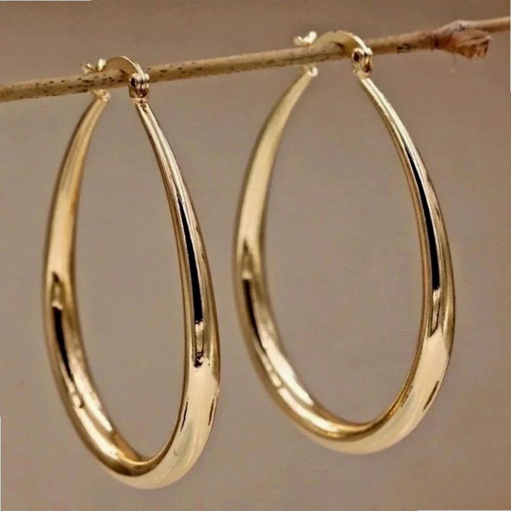 Retro Hoop Earrings